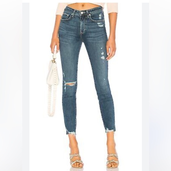 CURRENT ELLIOTT The Stiletto Divina Destroyed Skinny Jeans 30 Women - Picture 1 of 11